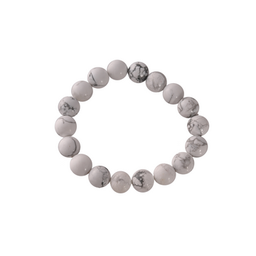 Howlite braclete - 10mm