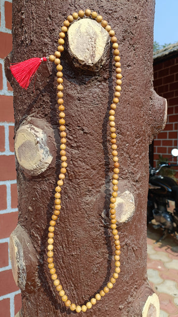 White Chandan Mala (White Sandalwood Mala)