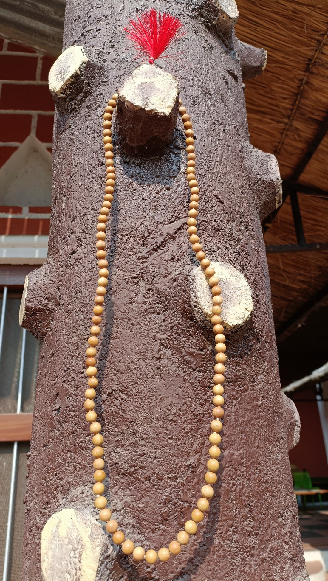 White Chandan Mala (White Sandalwood Mala)