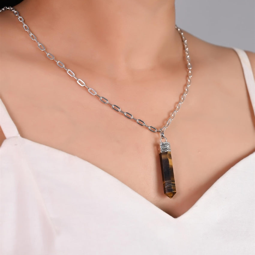 Tiger Eye Pencil Pendant