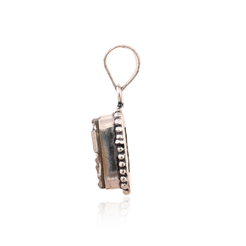 Raw Pyrite Square Shaped Pandet for Men & Women