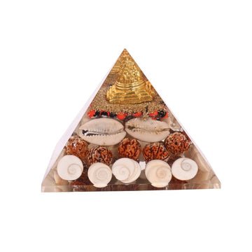 Laxmi pyramid {Shree Yantra,Gomti Chakra,rudraksha }